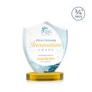 Scudo Shield VividPrint&trade; Award on Alberton Base - Gold