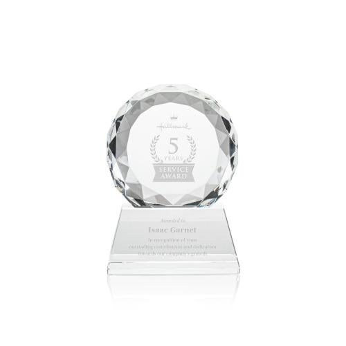 Recognition Awards - Crystal Awards - Seville Award on Entwhistle Base - Clear