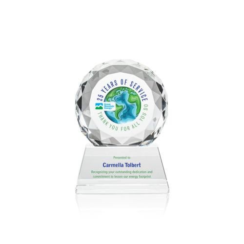 Recognition Awards - Crystal Awards - Seville VividPrint™ Award on Entwhistle Base - Clear
