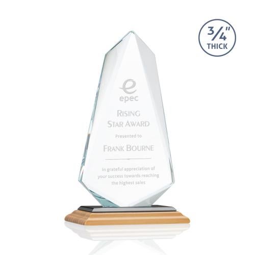 Recognition Awards - Crystal Awards - Sheridan Award - Bamboo/Black