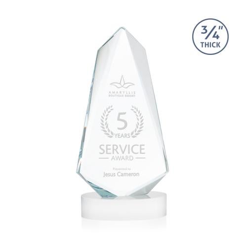 Recognition Awards - Crystal Awards - Sheridan Award on Alberton Base - White