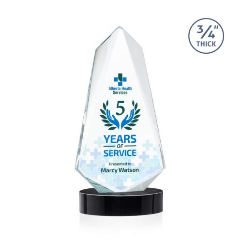 Recognition Awards - Crystal Awards - Sheridan VividPrint™ Award on Alberton Base - Black