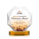 Kitchener VividPrint&trade; Award on Alberton Base - Amber