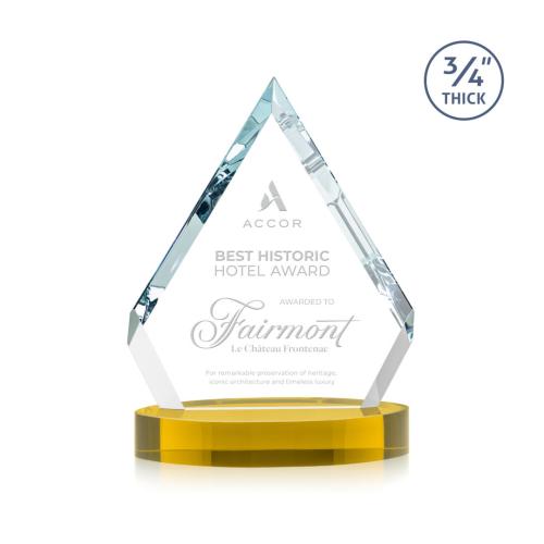 Recognition Awards - Crystal Awards - Apex Award on Alberton Base - Gold