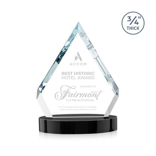 Recognition Awards - Crystal Awards - Apex Award on Alberton Base - Black