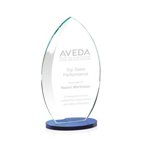 Recognition Awards - Crystal Awards - Windermere Award - Blue