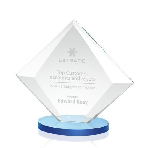 Recognition Awards - Crystal Awards - Teston Award - Sky Blue