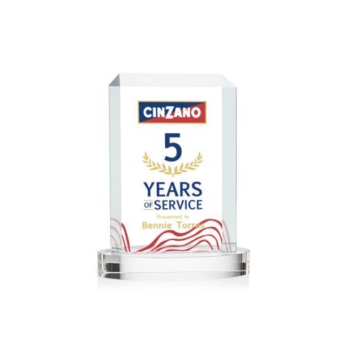 Recognition Awards - Crystal Awards - Dalton VividPrint™ Award on Alberton Base - Clear