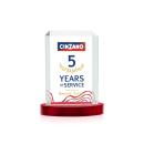 Dalton VividPrint&trade; Award on Alberton Base - Red