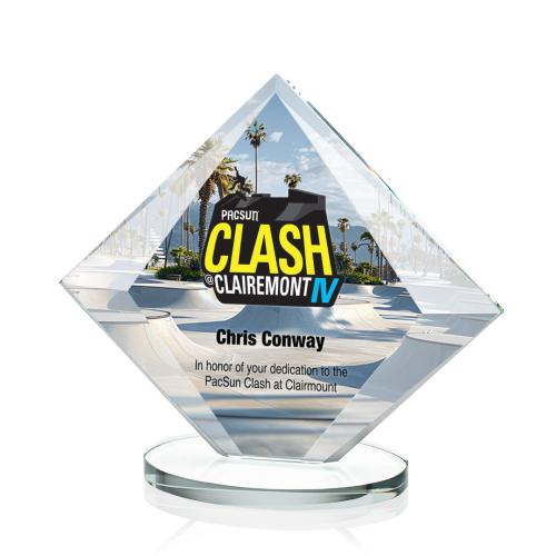 Recognition Awards - Crystal Awards - Teston VividPrint™ Award - Clear