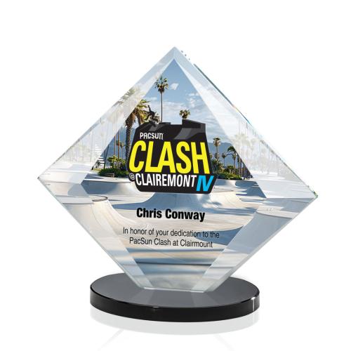 Recognition Awards - Crystal Awards - Teston VividPrint™ Award - Black