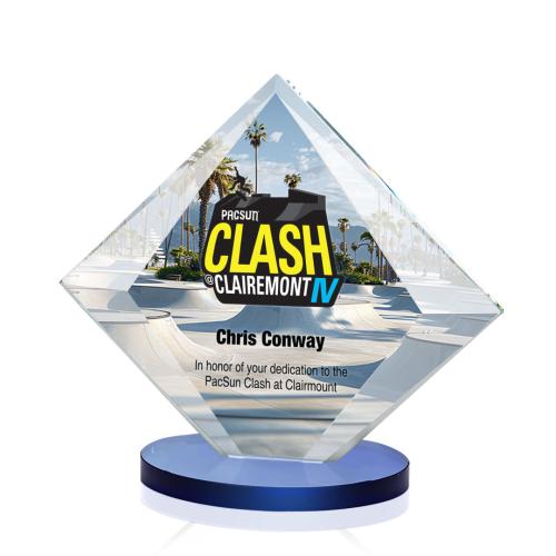 Recognition Awards - Crystal Awards - Teston VividPrint™ Award - Blue