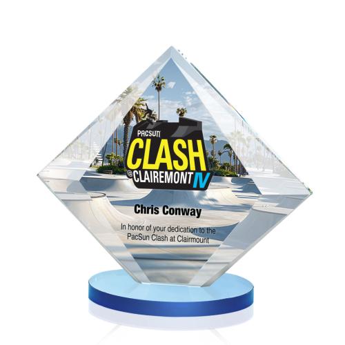 Recognition Awards - Crystal Awards - Teston VividPrint™ Award - Sky Blue