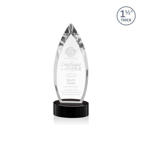 Recognition Awards - Crystal Awards - Fortier Award on Base - Black