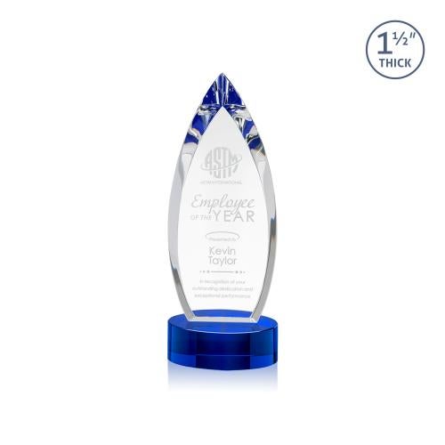 Recognition Awards - Crystal Awards - Fortier Award on Base - Blue