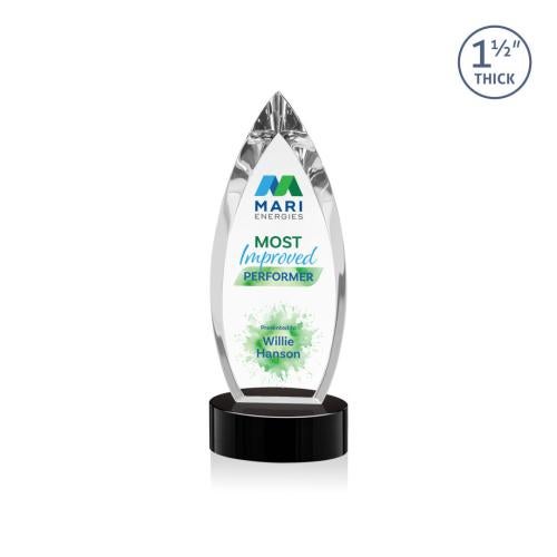 Recognition Awards - Crystal Awards - Fortier VividPrint™ Award - Black