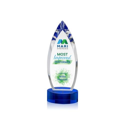 Recognition Awards - Crystal Awards - Fortier VividPrint™ Award - Blue