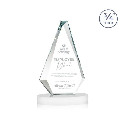Recognition Awards - Crystal Awards - Windsor Award on Alberton Base - White