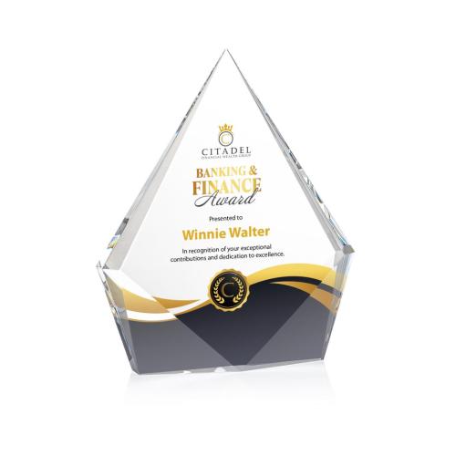 Recognition Awards - Crystal Awards - Shelton VividPrint™ Award - Clear