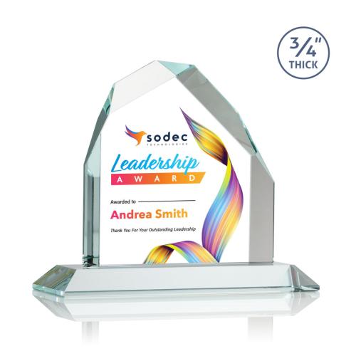 Recognition Awards - Crystal Awards - Austere Peak VividPrint™ Award - Clear