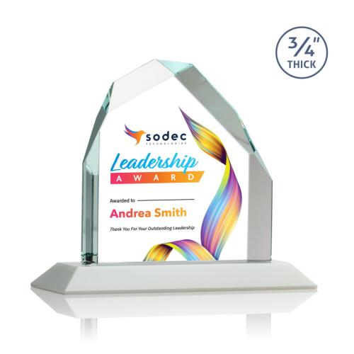 Recognition Awards - Crystal Awards - Austere Peak VividPrint™ Award - White