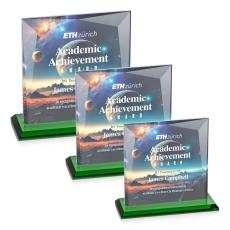 Tanner VividPrint Award - Green - Square Awards