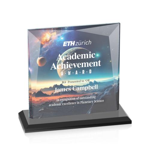 Recognition Awards - Crystal Awards - Tanner VividPrint™ Award - Black