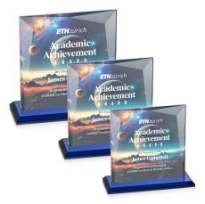 Tanner VividPrint Award - Blue - Crystal Awards