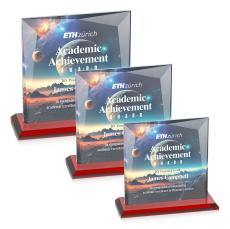 Tanner VividPrint Award - Red - Crystal Awards