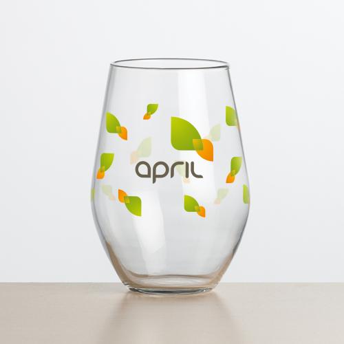 Corporate Gifts - Barware - Wine & Champagne - Wine Glasses - Vale Stemless Wine - VividPrint&trade;