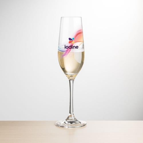 Corporate Gifts - Barware - Wine & Champagne - Champagne Flutes - Burlington Flute - VividPrint™