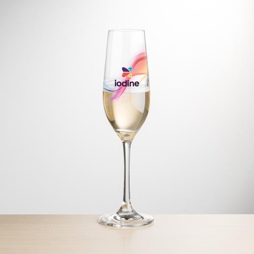 Corporate Gifts - Barware - Wine & Champagne - Champagne Flutes - Burlington Flute - VividPrint&trade;