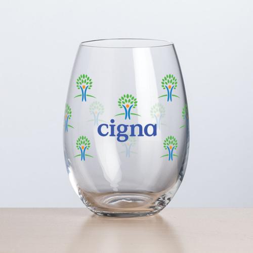 Corporate Gifts - Barware - Wine & Champagne - Wine Glasses - Carlita Stemless Wine - VividPrint™