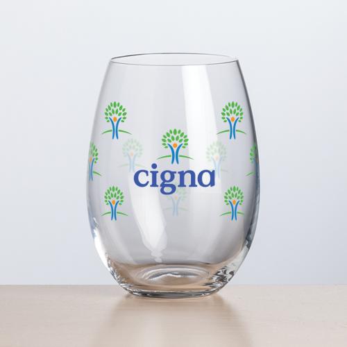 Corporate Gifts - Barware - Wine & Champagne - Wine Glasses - Carlita Stemless Wine - VividPrint&trade;