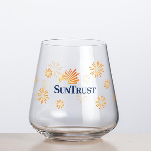 Corporate Gifts - Barware - Wine & Champagne - Wine Glasses - Breckland Stemless Wine - VividPrint&trade;