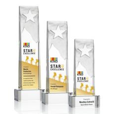 Stapleton Star VividPrint Award on Base - Clear - Mountain Awards