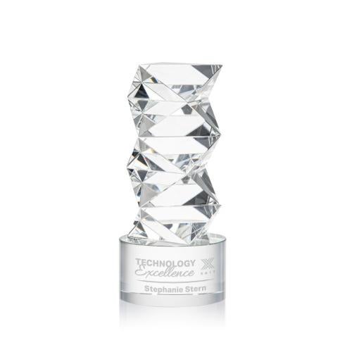Recognition Awards - Crystal Awards - Callucci Award on Marvel Base - Clear