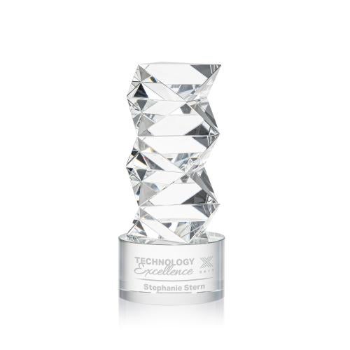 Recognition Awards - Crystal Awards - Callucci Award on Marvel Base - Clear