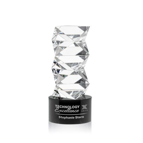 Recognition Awards - Crystal Awards - Callucci Award on Marvel Base - Black
