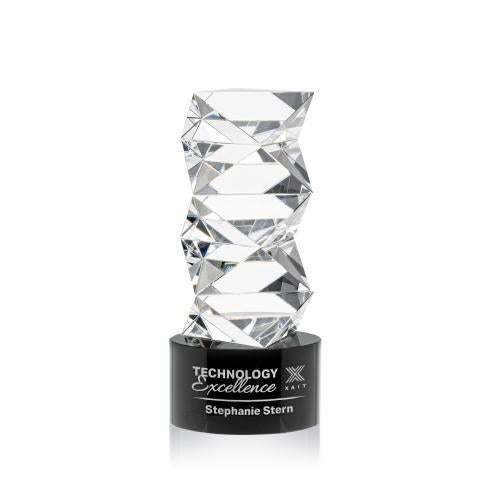 Recognition Awards - Crystal Awards - Callucci Award on Marvel Base - Black