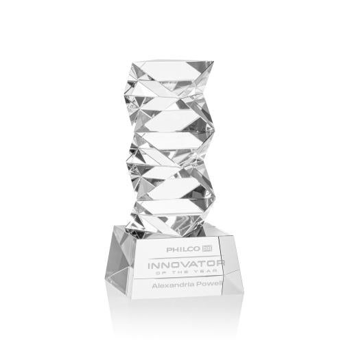 Recognition Awards - Crystal Awards - Callucci Award on Robson Base - Clear