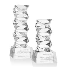 Callucci Award on Robson Base - Clear - Crystal Pillar Awards