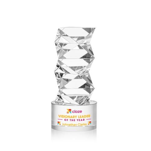 Recognition Awards - Crystal Awards - Callucci VividPrint&trade; Award on Marvel Base - Clear