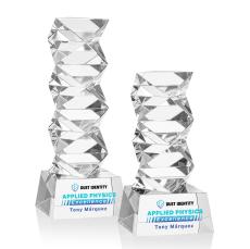 Callucci VividPrint Award on Robson Base - Clear - Crystal Pillar Awards
