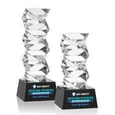 Callucci VividPrint Award on Robson Base - Black - Black Crystal Awards