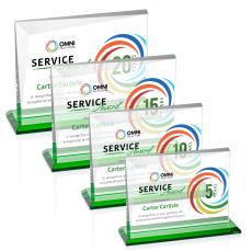 Mirela VividPrint Award - Green - Rectangle Awards