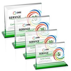 Mirela VividPrint Award - Green - Recognition Awards