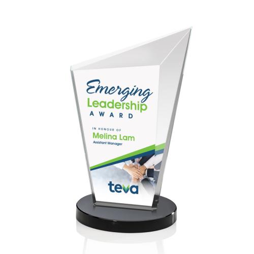 Recognition Awards - Crystal Awards - Wiltshire VividPrint™ Award - Black