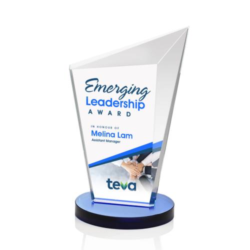 Recognition Awards - Crystal Awards - Wiltshire VividPrint™ Award - Blue