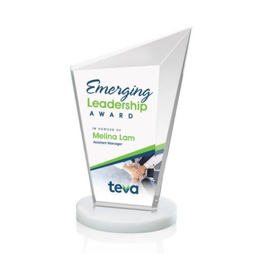 Recognition Awards - Crystal Awards - Wiltshire VividPrint™ Award - White
